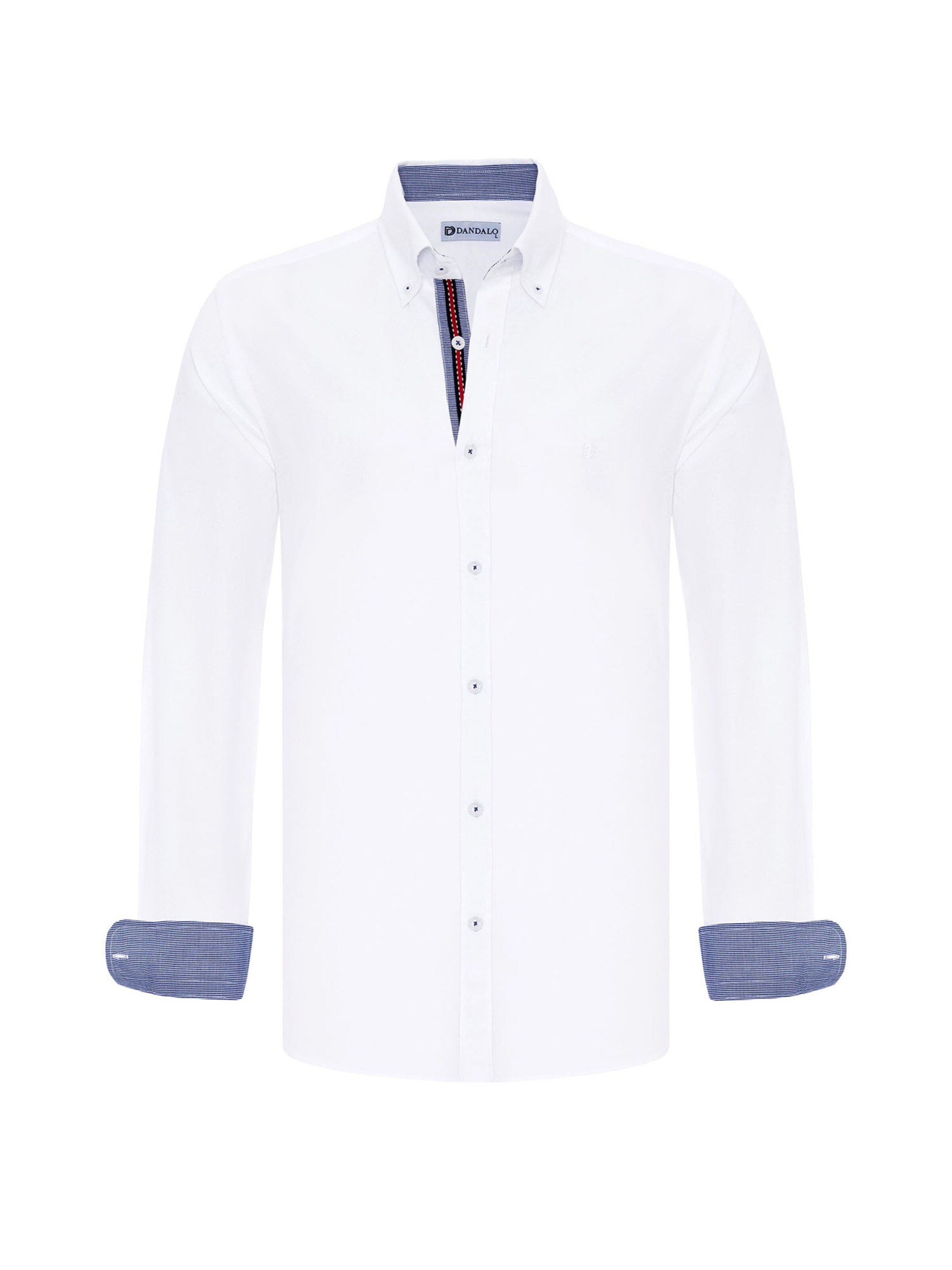 Dandalo Regular Fit Skjorte i hvid: forside
