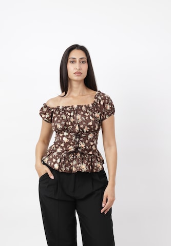 Elara Blouse in Bruin