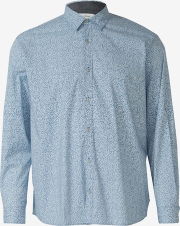 s.Oliver Men Big Sizes Hemd in Blau: Vorderseite