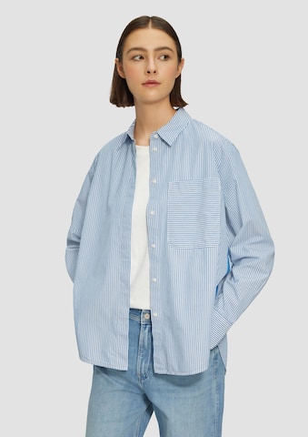 s.Oliver Blouse in Blauw: voorkant