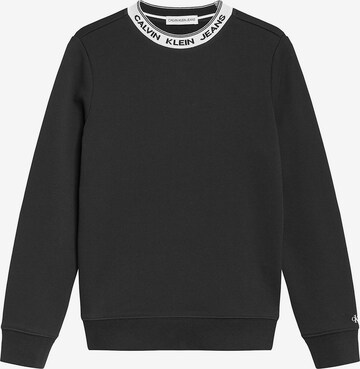 Calvin Klein Jeans Sweatshirt in Schwarz: predná strana