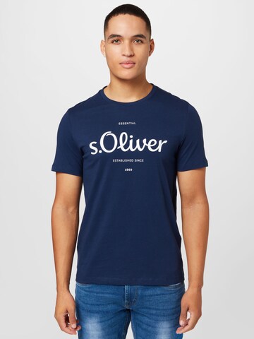 s.Oliver T-Shirt in Blau: predná strana