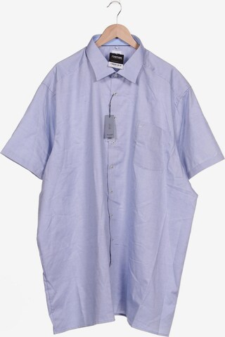 OLYMP Button Up Shirt in 6XL in Blue: front