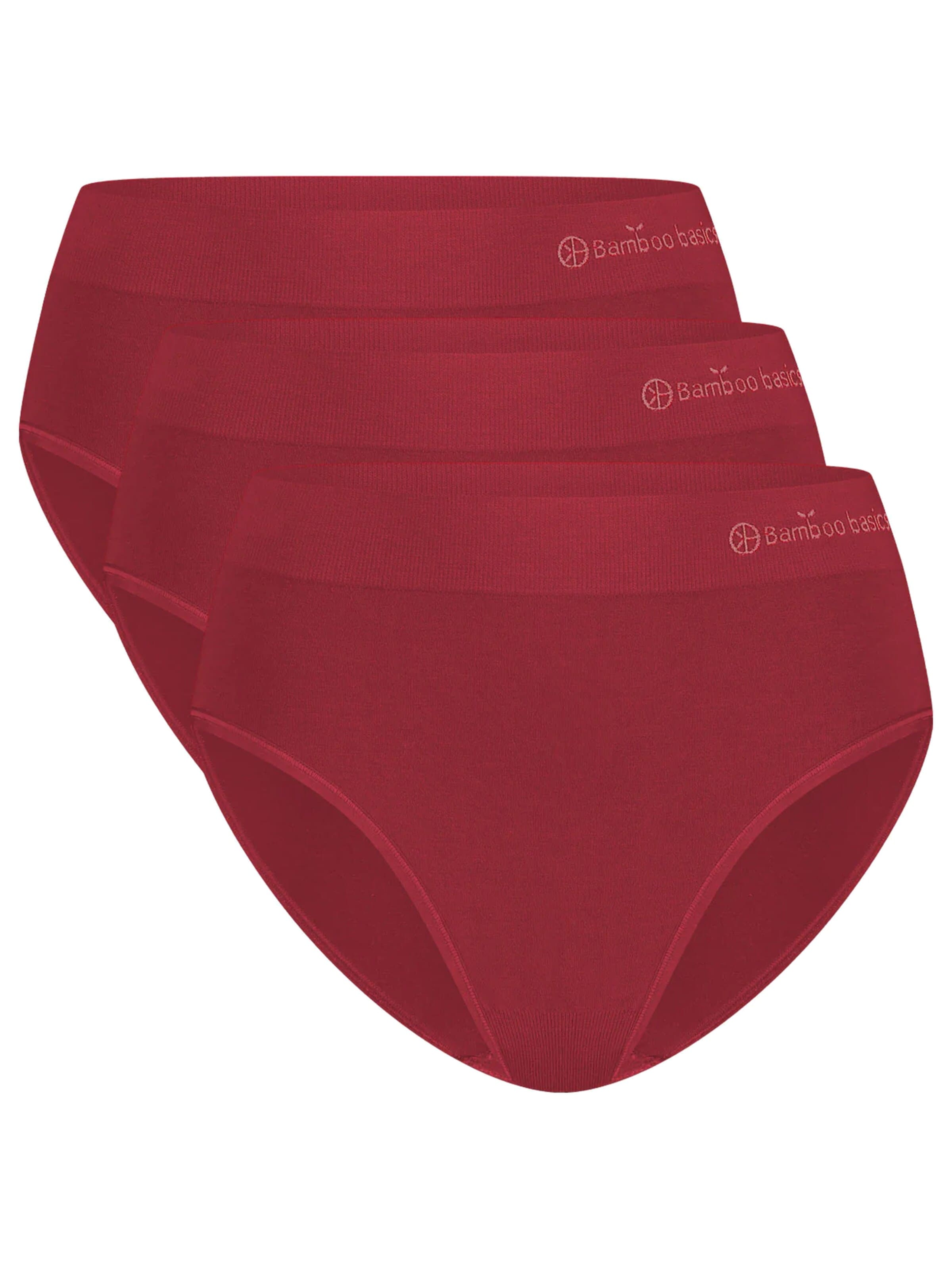 Bamboo basics Slip 'Belle' in Rood: voorkant