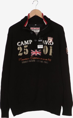 CAMP DAVID Sweater & Cardigan in XXXL in Black: front