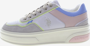 Baskets basses U.S. POLO ASSN. en gris : devant
