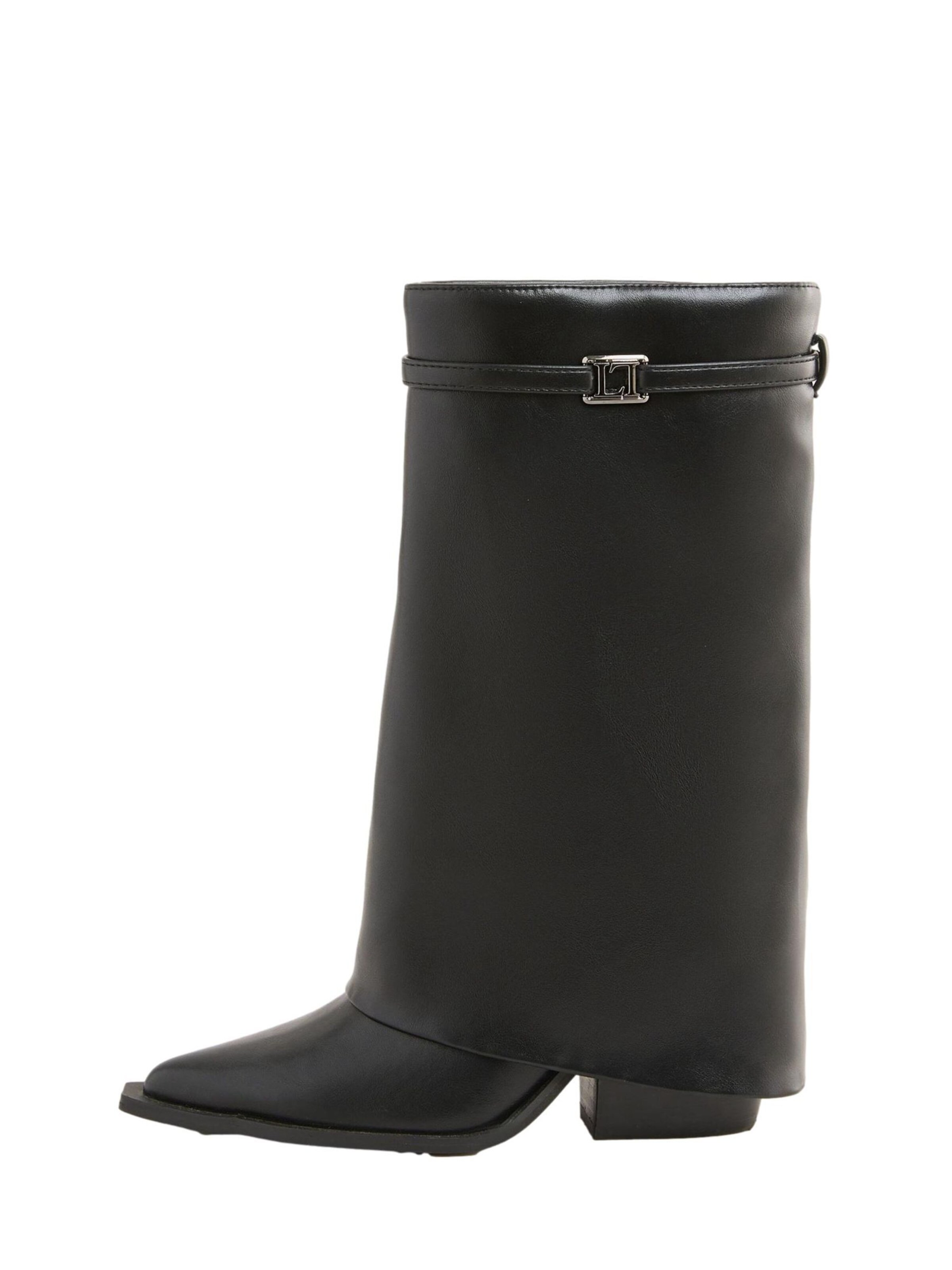 Lipsy Stiefel in Schwarz: Vorderseite