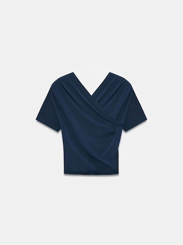 Dilvin - Blusa em azul: frente