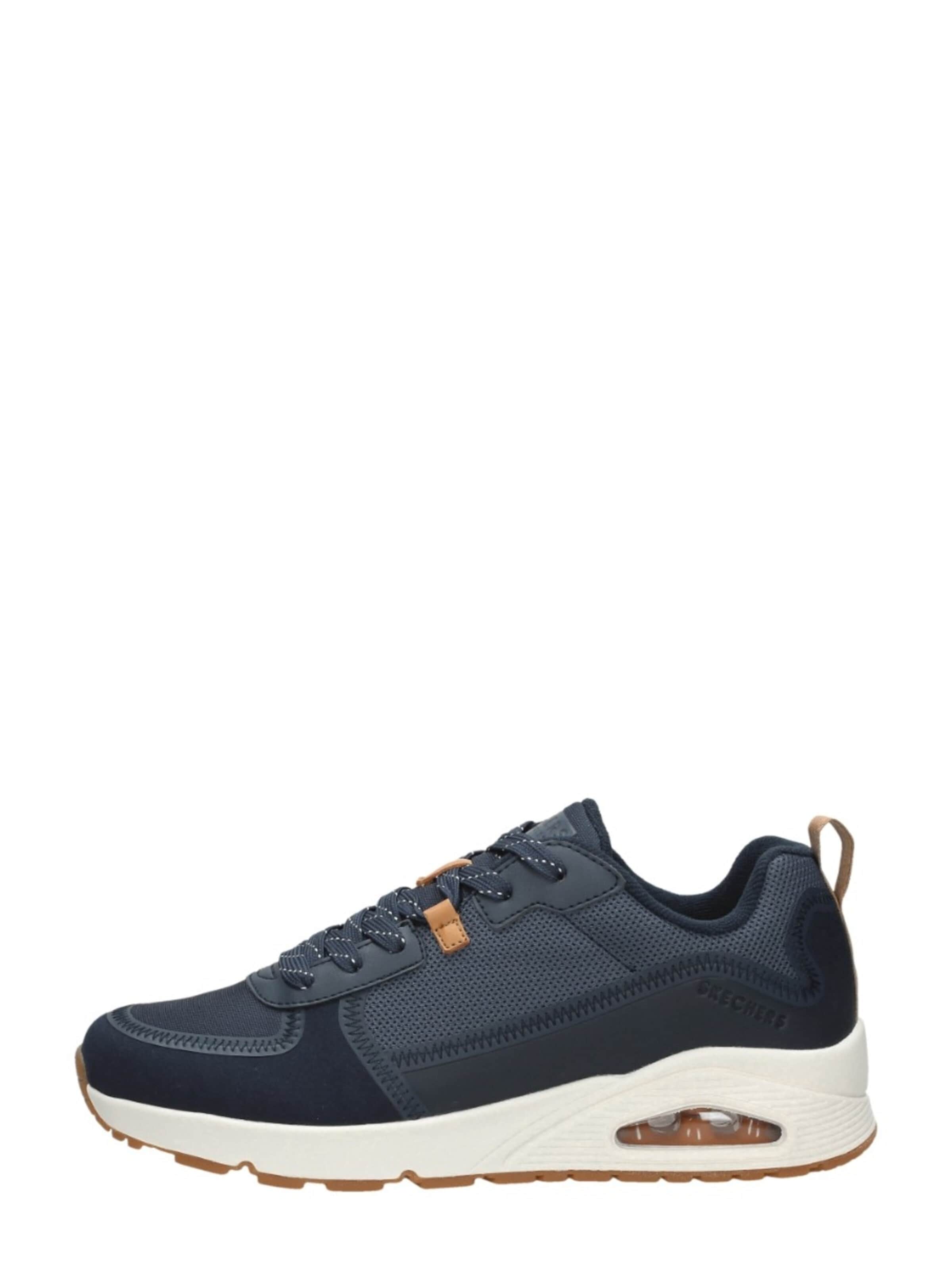 SKECHERS Sneakers laag 'Uno - Layover' in Blauw: voorkant