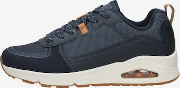 SKECHERS Sneakers laag 'Uno - Layover' in Blauw: voorkant