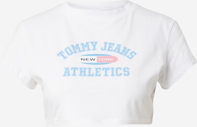 Tommy Jeans Тениска в синьо меланж / червено / бяло, Преглед на продукта