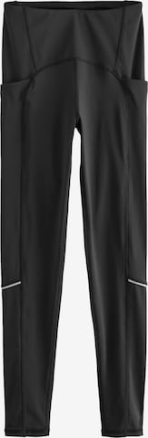NextSkinny Sportske hlače - crna boja: prednji dio