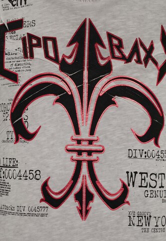 CIPO & BAXX T-Shirt 'Emblem' in Grau