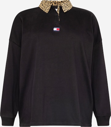 Tommy Jeans Curve Shirt in Schwarz: predná strana