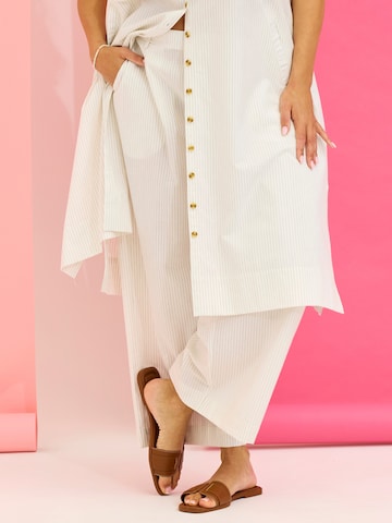 Zhenzi Wide leg Trousers 'Jeana 1388' in White