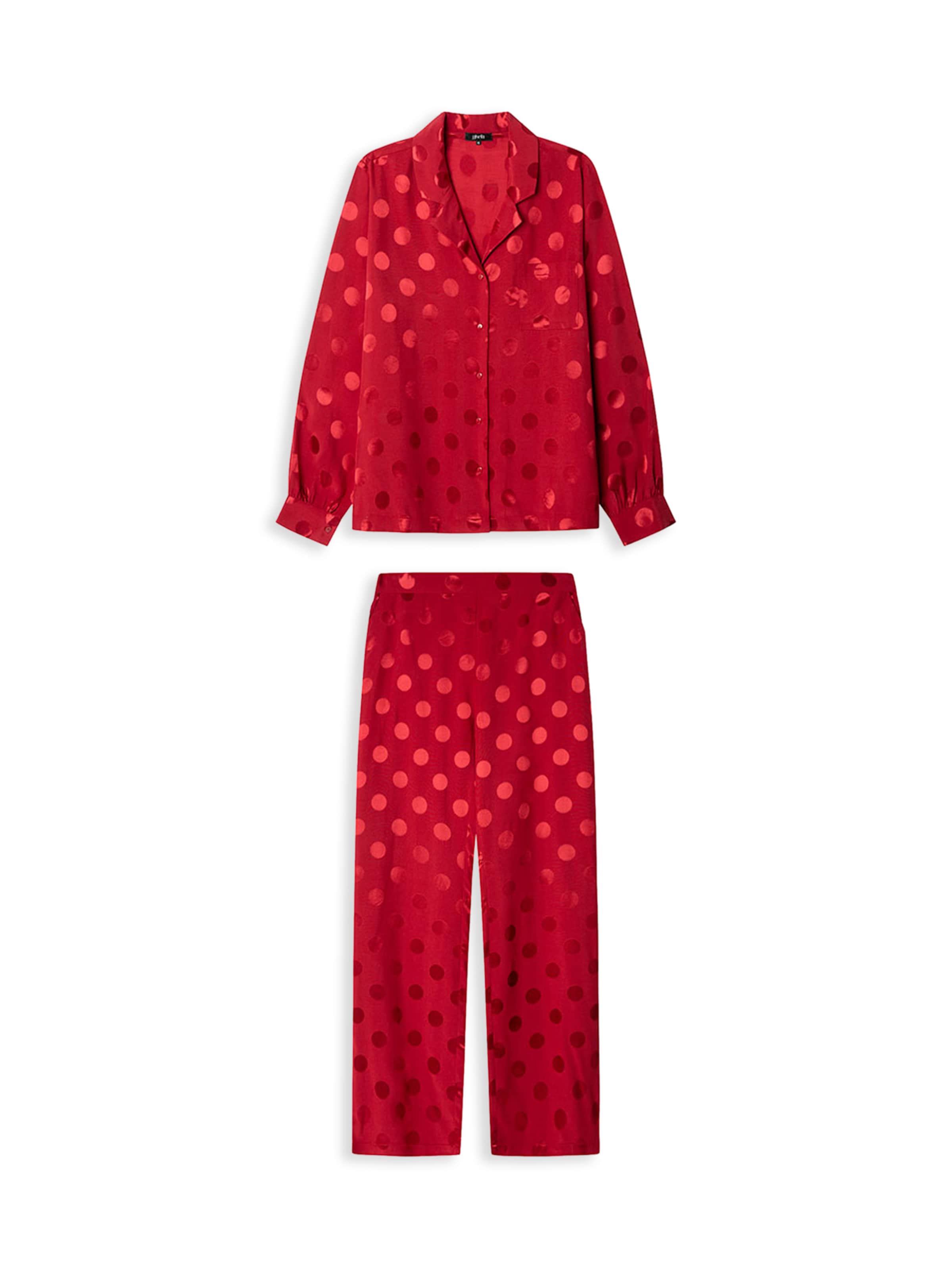 Gisela Pyjama in Rood: voorkant