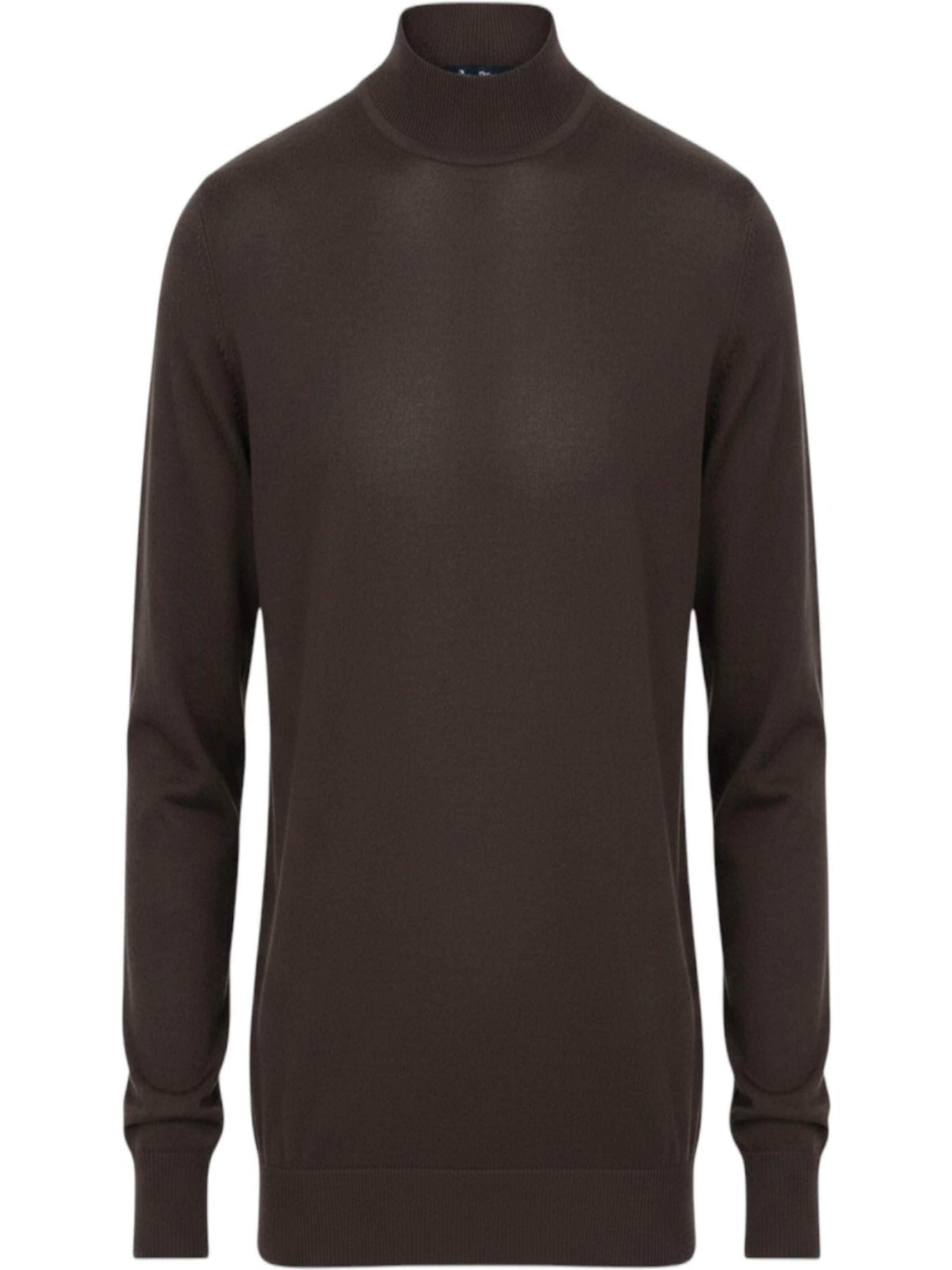 Ramsey Knit Cardigan in Brown: front