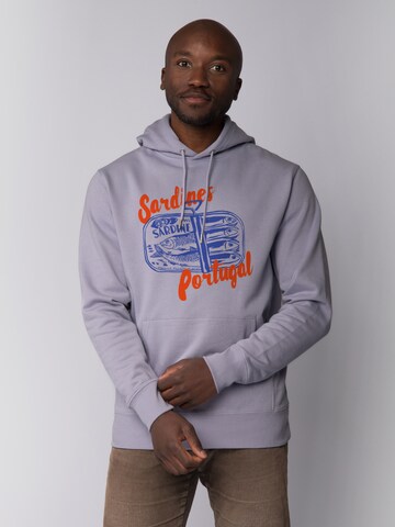 Watapparel Sweatshirt 'Sardines Portugal' in Purple: front