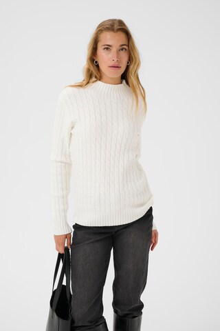 Kaffe Pullover i hvid: forside