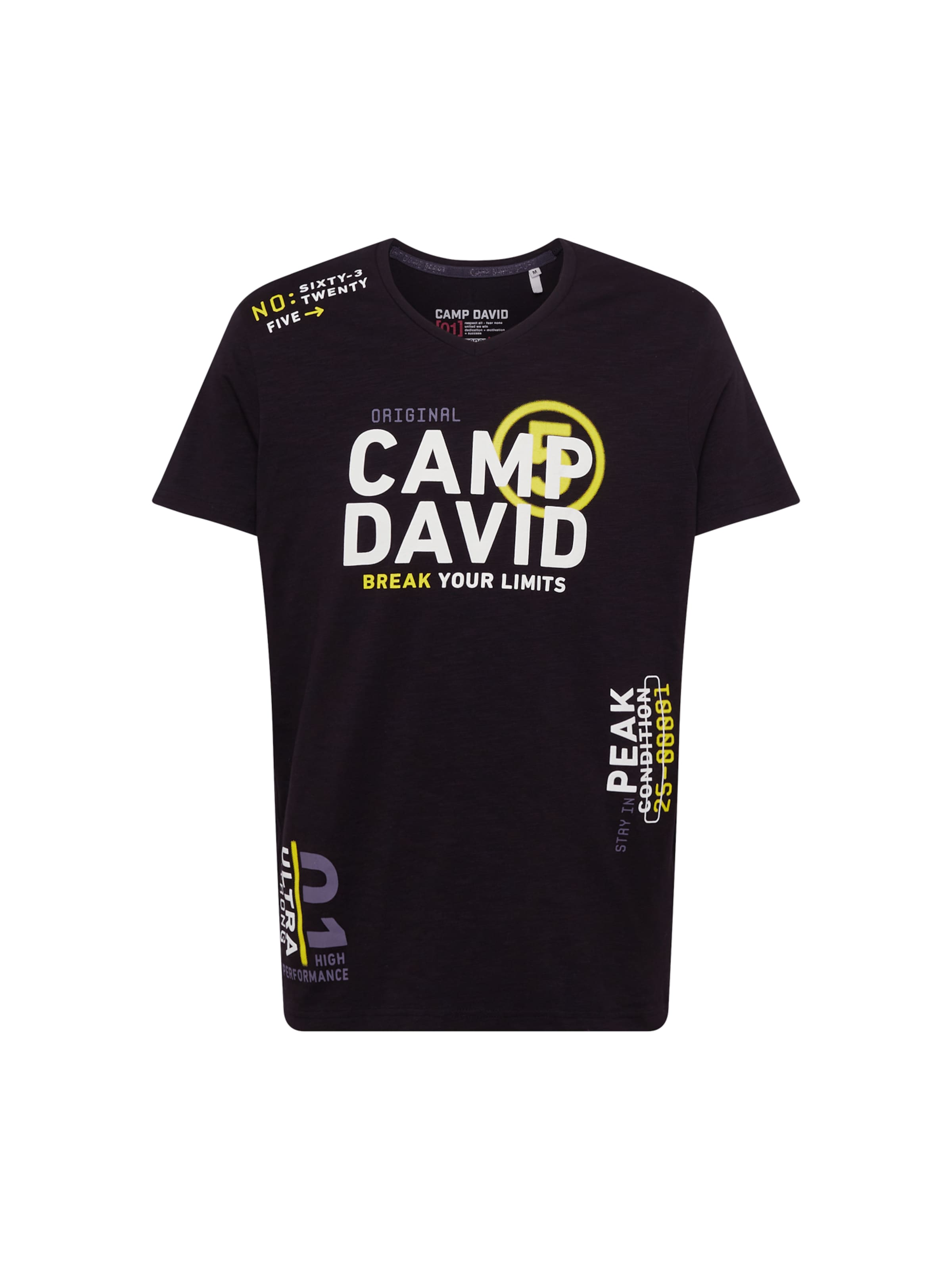 CAMP DAVID Bluser & t-shirts i sort: forside