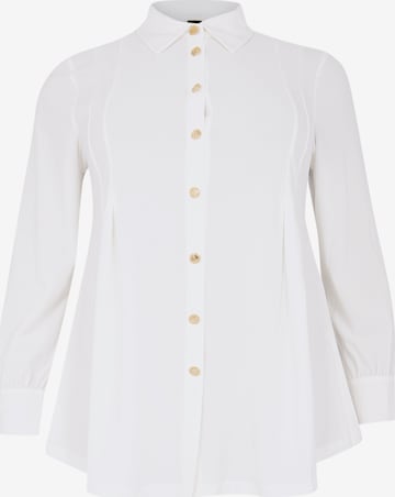 YOEK Blouse in Beige: voorkant