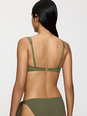 TRIUMPH Bustier Bügel-Bikini-Top ' Summer Twist ' in Grün