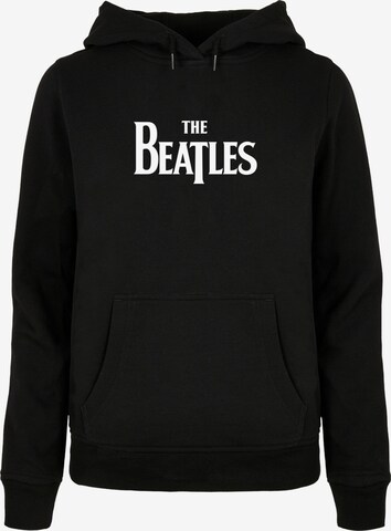 Merchcode Sweatshirt 'Beatles - Headline' in Zwart: voorkant