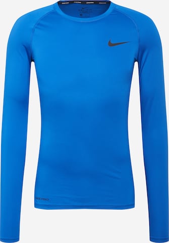 NIKE - Camiseta térmica en azul: frente