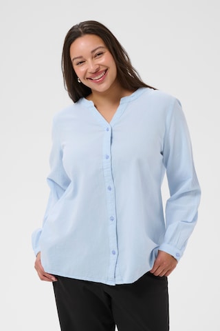 KAFFE CURVE - Blusa 'KCNana' en azul: frente