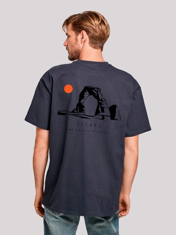 T-Shirt 'Escape Discover the World Savannah' F4NT4STIC en bleu