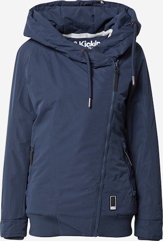 Alife and Kickin Between-Season Jacket 'KiddoAK' in Blue: front