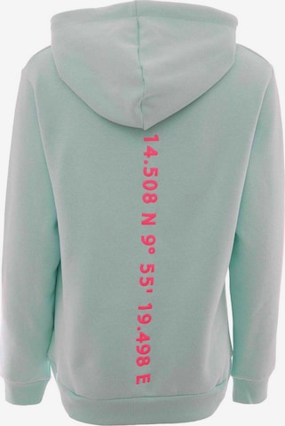 Zwillingsherz Sweatshirt 'Koordinaten' in Groen