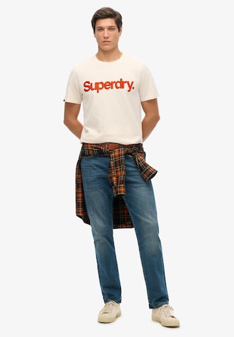 Superdry Tričko 'Classic' – béžová