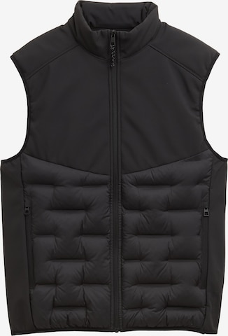 TOM TAILOR DENIM Vest in Black: front