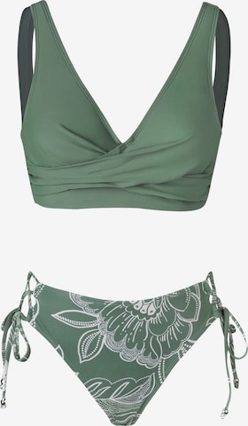 Cupshe Klassisch Bikini 'CAA12C4G003VV' in Grün: Vorderseite