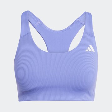 ADIDAS PERFORMANCE Korzetová Sportovní podprsenka 'PWI' – modrá: přední strana