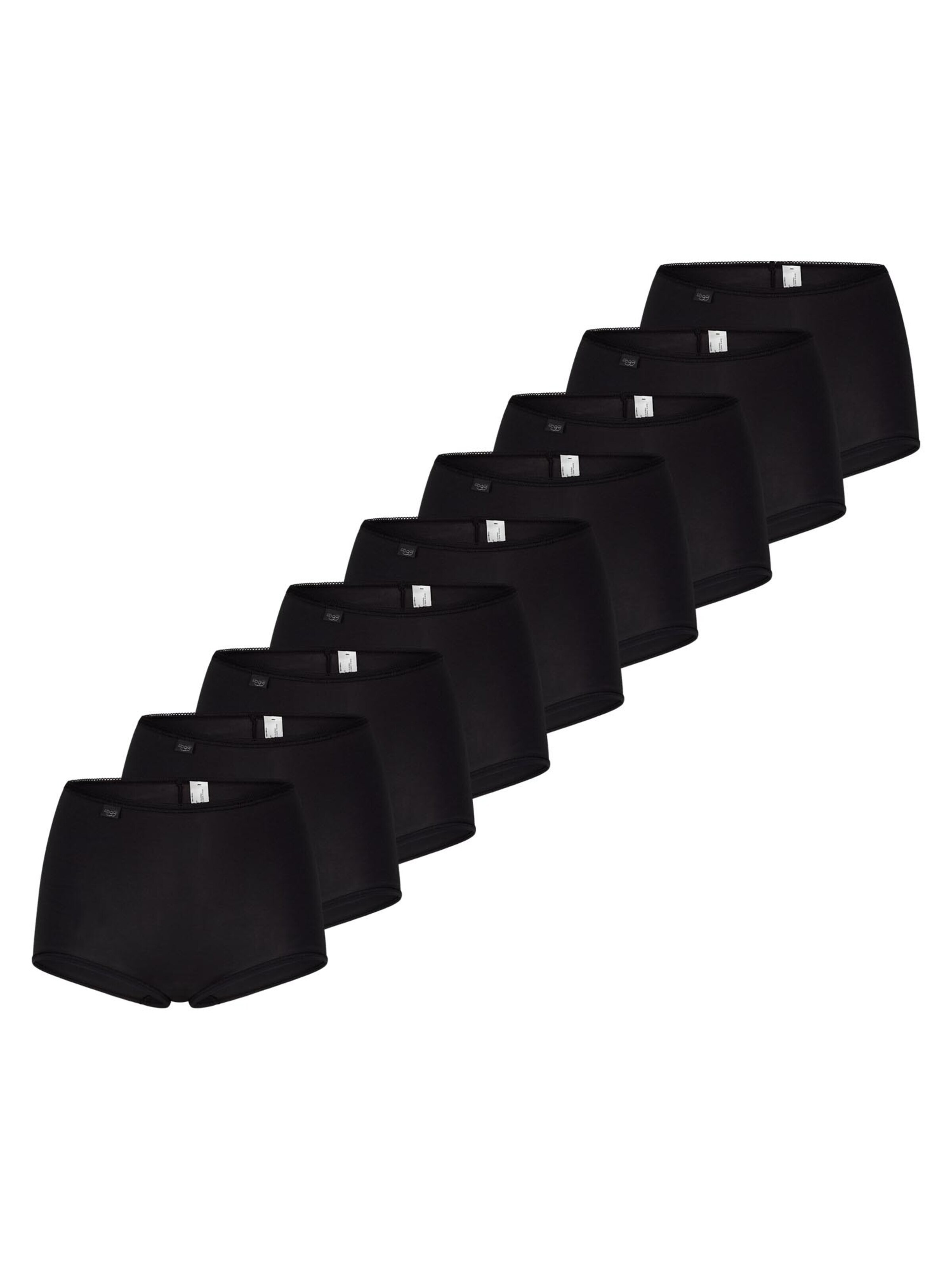 SLOGGI Slip '24/7 Cotton'‌‌‌‌‌ in Schwarz: Vorderseite