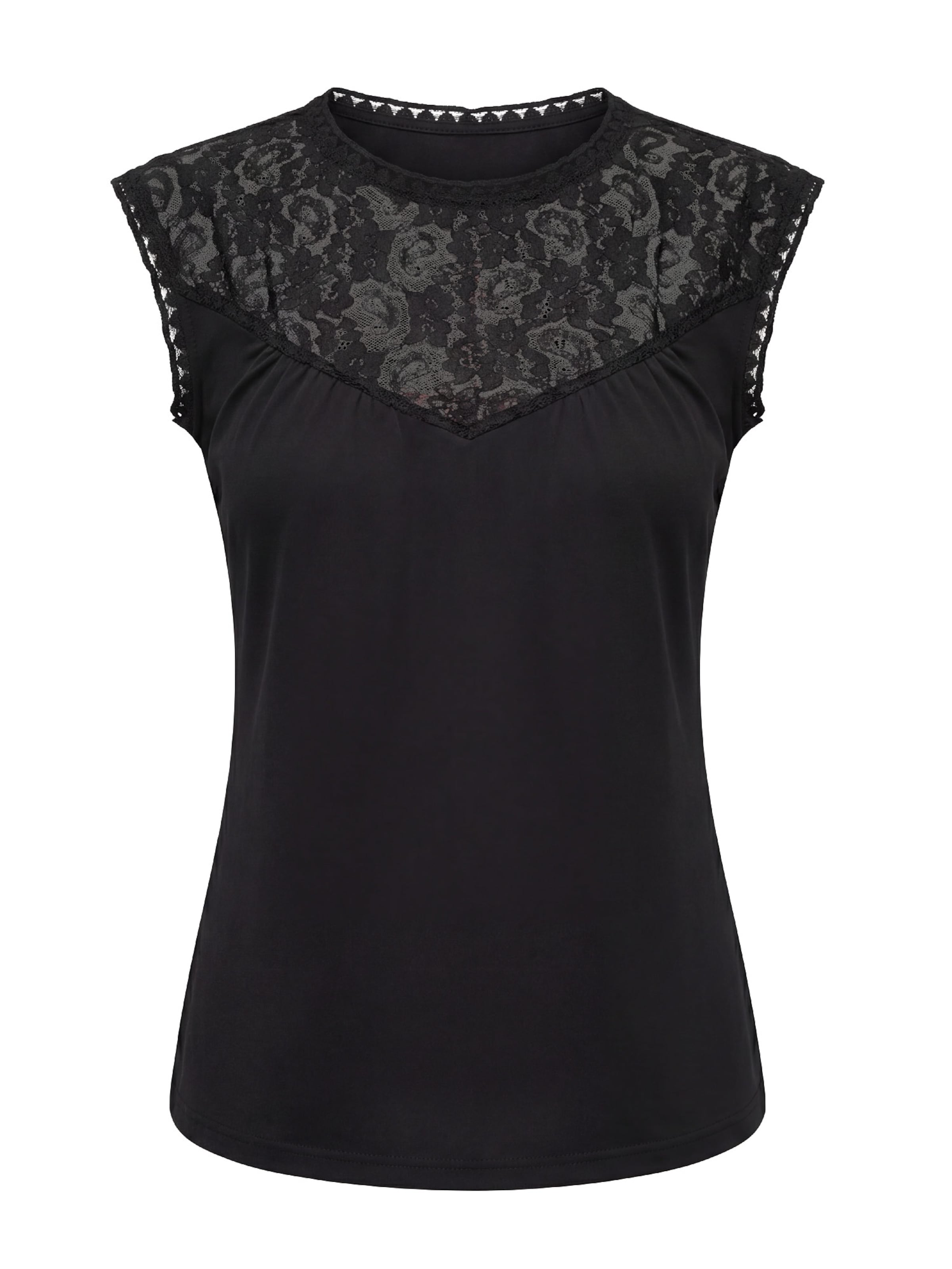 MEETWEE Body 'Elegant lace' in Zwart: voorkant