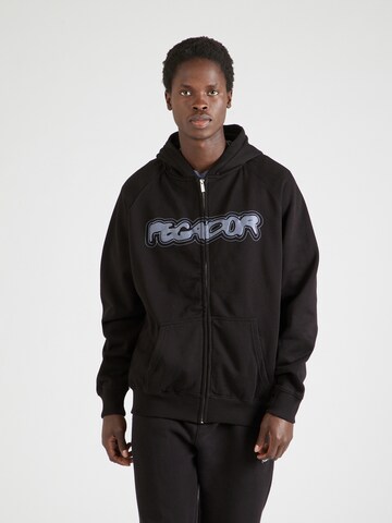 Pegador Sweatjacke 'Anclar' in Schwarz: Vorderseite