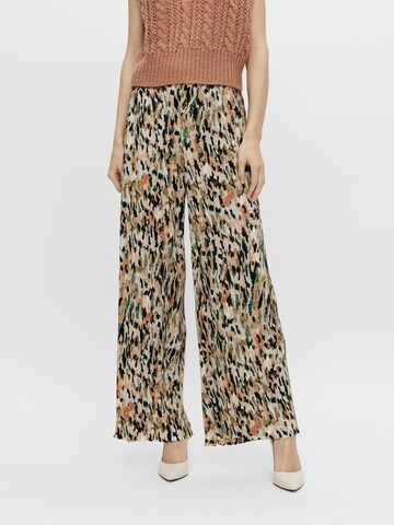 Wide Leg Pantalon 'Cantha' Y.A.S en beige : devant