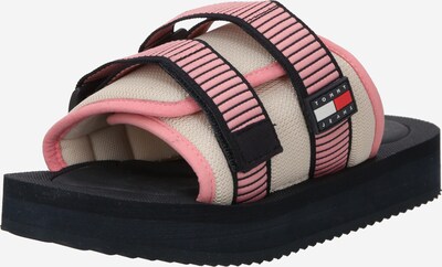 Tommy Jeans Sapato aberto em bege claro / navy / rosa claro / vermelho, Vista do produto