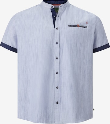 Charles Colby Comfort fit Button Up Shirt ' Duke Theodore ' in Blue: front