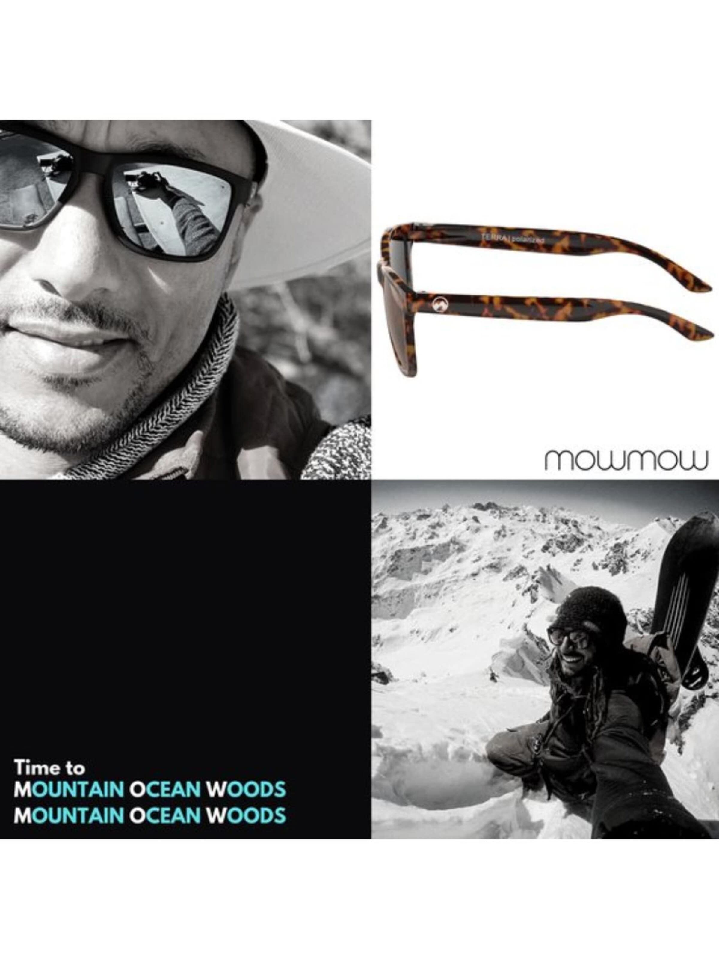 Mowmow - Gafas de sol deportivas 'MowMow Opal LIMITED Sunglasses - Polarized - Men - Women' en marrón