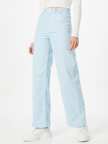 Monki - Pierna ancha Pantalón en azul: frente