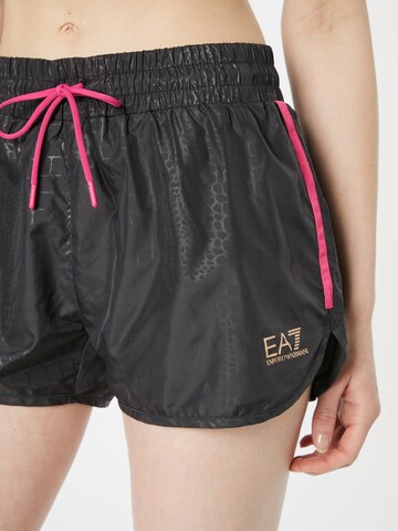EA7 Emporio Armani Loosefit Sportovní kalhoty – černá