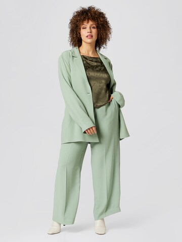 A LOT LESS Wide leg Pantalon 'Daliah' in Groen