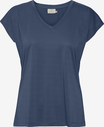 T-shirt Kaffe en bleu : devant