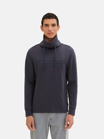 Sweat-shirt TOM TAILOR en bleu : devant