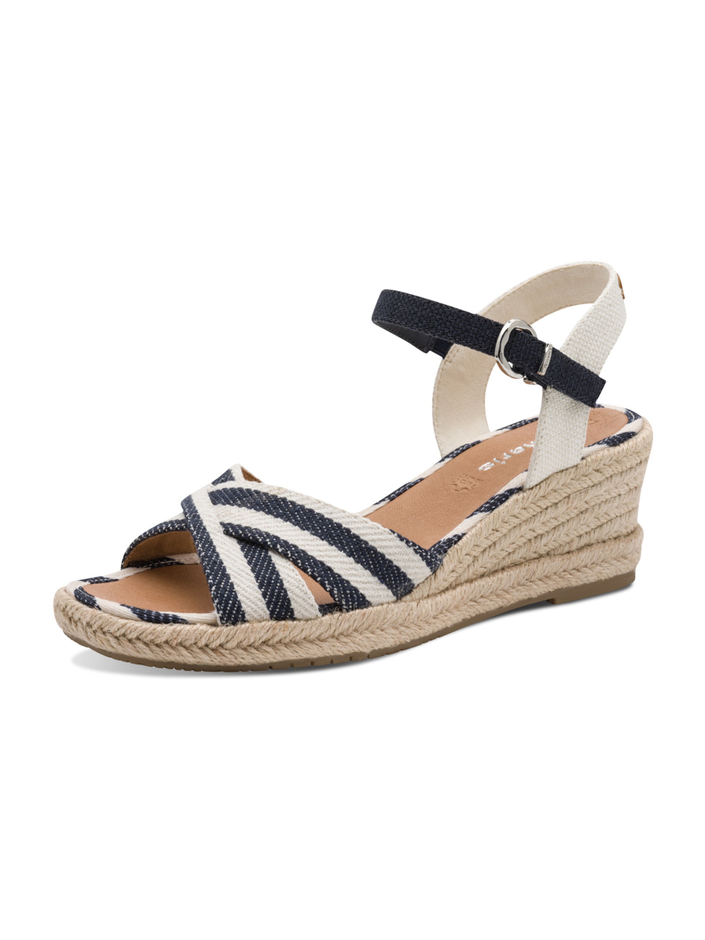 Sandales Tamaris en bleu : devant