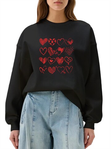 GORHEY - Sudadera en negro: frente